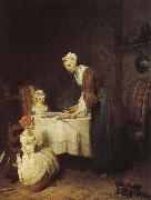 Jean Baptiste Simeon Chardin fasting prayer oil on canvas